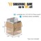 Insulated Box Liners Pack of 10 Thermal Box Liners 12x12x12 Box Size Metalized Cold Shipping Boxes with Gusseted Bottom 12 x 12 x 12 for Frozen Food with Adhesive Strip